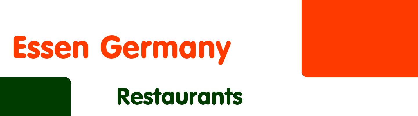 Best restaurants in Essen Germany - Rating & Reviews